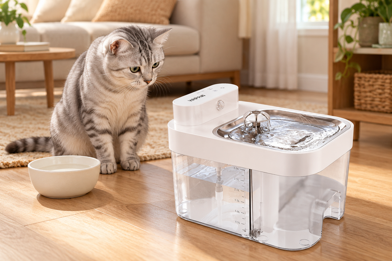 What You Can Change When a Cat Won't Drink From a Water Fountain