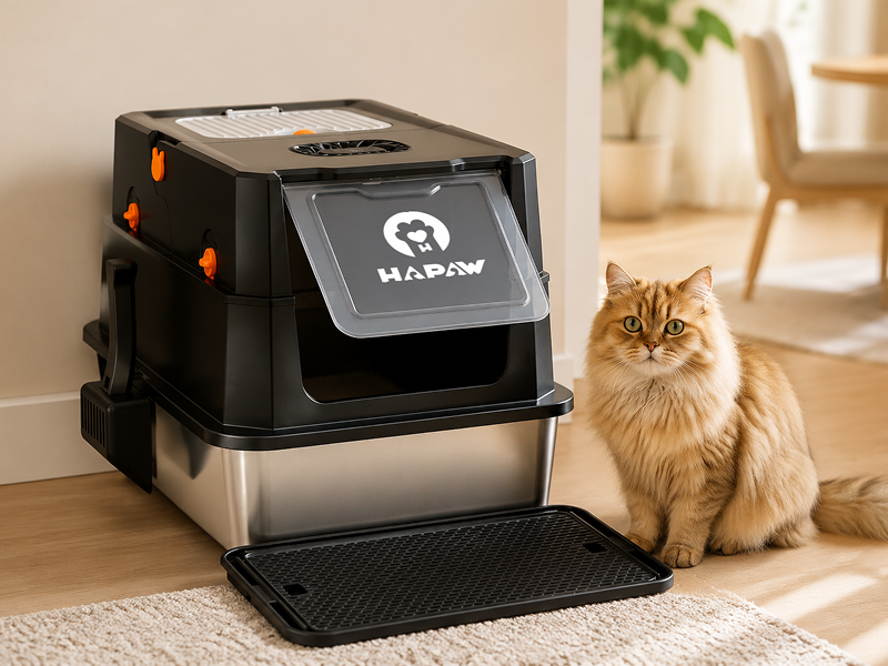 Stainless steel litter box