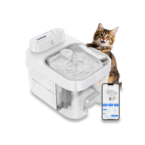 HAPAW Smart Cat Water Fountain with App Monitoring and Separate Water Tanks