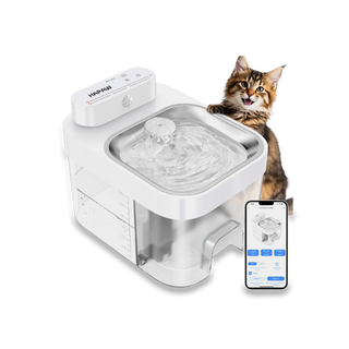 Smart Cat Water Fountain with App Monitoring and Separate Water Tanks